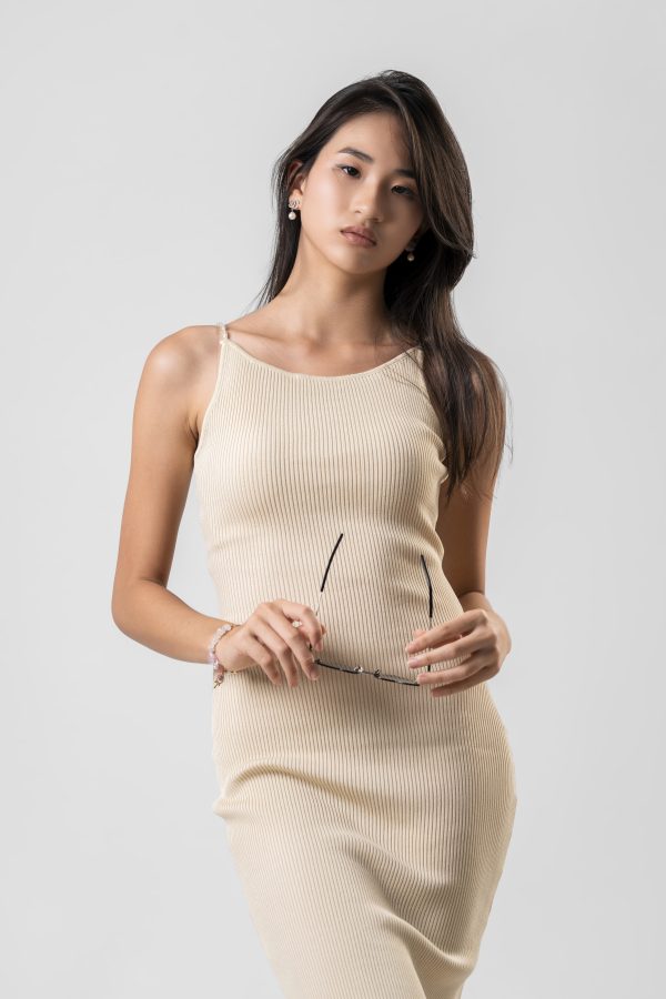 Pearl Strappy Midi Dress - Image 3